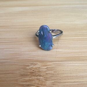 Purple/Blue Opal Ring